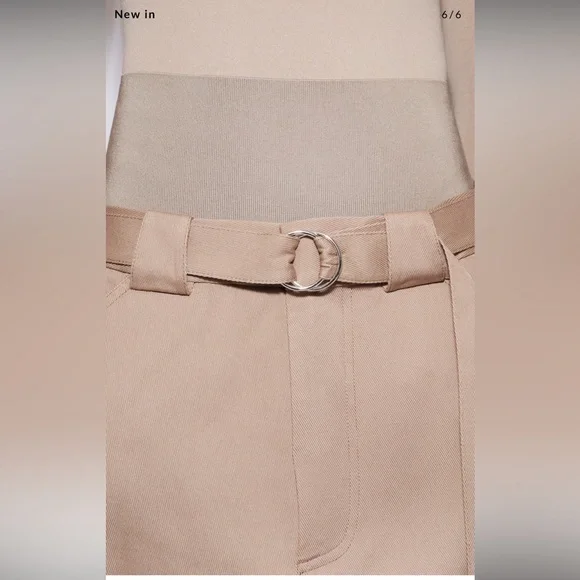 Alaia Cargo pants Stretch Cotton Garbadine Tan FR40 US8 NWT - Picture 7 of 7